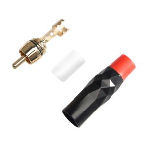 24K Plaqué Or Soudure Mâle RCA Prises Connecteur Câble Adaptateur pour Voiture Haut-Parleur Audio Phono <span class=keywords><strong>TV</strong></span> - Product Image 5