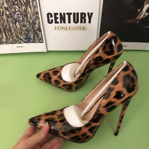 Chaussures à talons hauts pour femmes, imprimé léopard, sexy, pour boîte de nuit, escarpins à talon aiguille, mode - Product Image 6