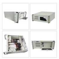 Mesin kontrol industri PC Rackmount 4U, tahan debu tahan guncangan I3 I5 I7 kinerja tinggi Host Server komputer industri