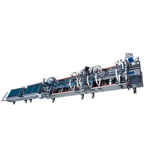 ZH-1200G גבוהה דיוק אוטומטי תיקיית gluer תחתון מנעול תיבת קיפול הדבקת מכונה