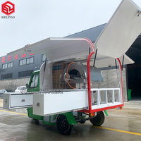 Nuevo producto Piaggio Ape Caravan Food Truck Pizza Horno de acero inoxidable Cocina móvil Pizza Comida Triciclo