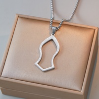 Collar con Colgante de Calabaza Religiosa con Caligrafía Ayatul Kursi, Joyería Musulmana Islámica Árabe de Acero Inoxidable, Venta al por Mayor para Eid y Ramadán