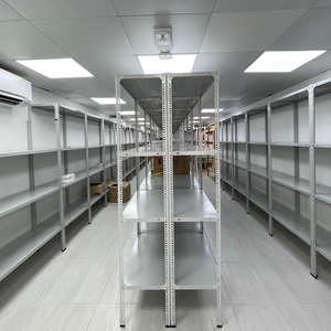 Inverted Hole Angle Steel <b>Shelves</b> 5 Layer Adjustable Galvanized Carbon Steel Storage <b>Rack</b> For Warehouse Commercial Use - Product Image 3