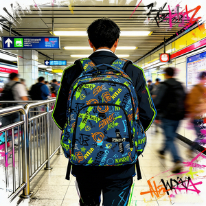 <span class=keywords><strong>Sac</strong></span> à dos scolaire tendance imperméable avec logo personnalisé FSY, sublimation, haute qualité, <span class=keywords><strong>Loungefly</strong></span>, unisexe, décontracté, pour étudiants - Product Image 1