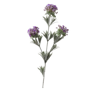 Fleur d'hortensia artificielle Yoshinobu, fleur en soie violette et blanche, style européen, décoration de mariage à domicile, bouquet à 3 têtes - Product Image 5