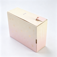 Boîtes d'expédition en carton ondulé rose personnalisées, boîtes à courrier en carton pour vêtements, boîte à courrier avec bande auto-adhésive facile à déchirer