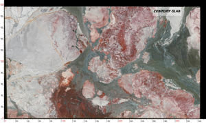 Tấm đá cẩm thạch màu hồng xanh lá cây vân Centurymosaic New Tinta Art, bề mặt bóng, màu hồng bốn mùa, dùng cho mặt bếp, biệt thự, tường nhà tắm - Product Image 4