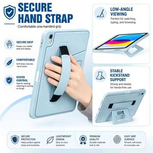 Custodia Anryque per iPad (A16) 11ª Generazione 11'' 2025 con Cinturino da Polso, Supporto e Porta Matita in Pelle, Compatibile anche con iPad 10ª Generazione - Product Image 1