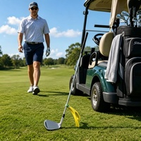 Support de club de golf transfrontalier imprimé en 3D, personnalisable, en plastique, sans pliage requis ; Accessoire de golf
