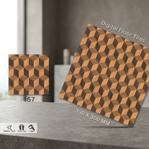 Carreaux de sol en céramique numérique mate Vistaar Brand 300x300mm, aspect brique rustique, antidérapants - Product Image 2