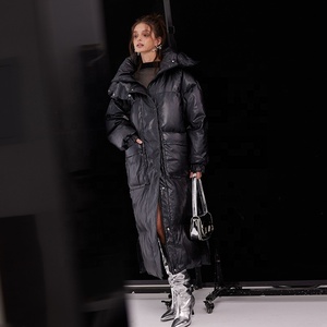 <span class=keywords><strong>Doudoune</strong></span> d'hiver pour femmes de haute qualité-Style personnalisable direct d'usine, Logo personnalisé OEM, coupe longue et ample épaissie - Product Image 5