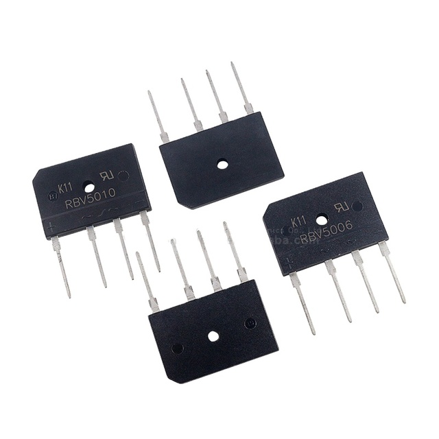 New Original RBV5006 High Voltage Rectifier Bridge 50A 600V Bridge Stack RBV5010 1000V Power Amplifier Flat Bridge Large Current
