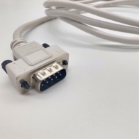 Kabel Ekstensi D-sub Male to Male 9 Pin untuk Instalasi Lapangan, Warna Abu-abu, Kabel Db9 1m 2m 3m 5m 10m