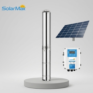 Pompe à eau solaire hybride <span class=keywords><strong>SolarMax</strong></span> 1100W pour puits profond, système haute pression avec turbine en plastique - Product Image 3