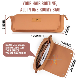 Bolsa <span class=keywords><strong>de</strong></span> Viaje <span class=keywords><strong>de</strong></span> Neopreno Personalizada <span class=keywords><strong>de</strong></span> Fábrica SIN STOCK con Bolsillos Interiores y Tapete Resistente al Calor para Planchas y Alisadores <span class=keywords><strong>de</strong></span> Cabello - Product Image 3