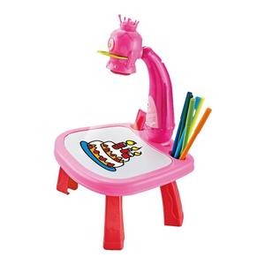Table de Dessin et de Peinture Éducative pour Enfants avec Projection, Table à Gribouiller Flexible et Rotative en Plastique - Product Image 3