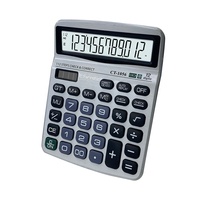 Calculatrice scientifique programmable à 12 chiffres Papeterie d'affaires en plastique et accessoires de bureau scolaire Calculatrice de frais d'expédition
