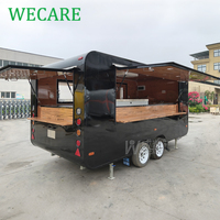 WECARE Remorque de cuisine mobile, bar mobile, camion de restauration entièrement équipé pour pizzas, tacos, pâtisseries, desserts, crêpes, restaurant