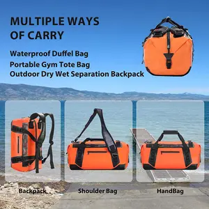 50L khô Túi ba lô chống thấm nước cho du lịch Ba Lô Túi Duffel không thấm nước cho chèo thuyền Kayak đi bè chèo thuyền bơi cắm trại