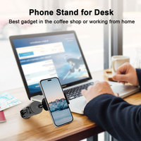Support de téléphone portable étanche SJJ061 pour bureau, trépied portable pliable, indispensable pour les voyages, rotation à 360°