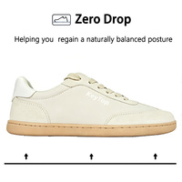 Chaussures minimalistes sur mesure OEM, en cuir suédé rétro, adaptées à la forme du pied, pour fasciite plantaire, baskets décontractées vintage pour usage quotidien