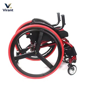 Fauteuil roulant sportif léger et pliable avec <span class=keywords><strong>coussin</strong></span> de siège respirant pour les déplacements quotidiens en extérieur et les activités de mobilité limitée - Product Image 3