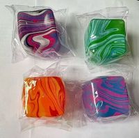 Juguetes Sensoriales Antiestrés al por Mayor, Cubo de TPR para Aliviar la Ansiedad, Juguete para Apretar, Bloque de Hielo, Juguete Pequeño