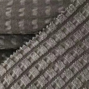 Poliéster amoníaco elástico con capucha estilo rejilla cuadrada tela de montaña adecuada para chaquetas al aire libre - Product Image 2