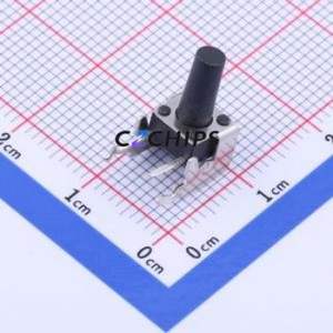 K2-1102AQ-P4CW-01 Tactile Switch Bent Lead Through Hole,6x6mm Switch 2.5N Right Angle Insert 6mm 6mm - Product Image 1