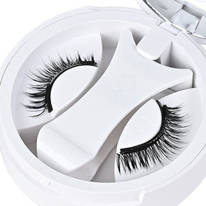 Cils magnétiques naturels réutilisables en gros, marque privée, extensions de cils magnétiques 3D avec applicateur - Product Image 1