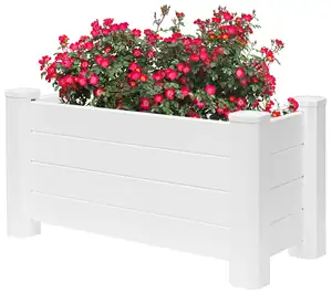 A prova di umidità moderno economico e durevole rurale vinile plastica PVC recinzione giardino edificio letto da giardino rialzato