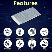 Gelid 2mm Coussinet Thermique Extrême 40x40mm Dissipation de Chaleur Silicone TIM Faible Volatilité Remplisseur d'Espaces d'Air GPU CPU Transfert Thermique Haute Performance