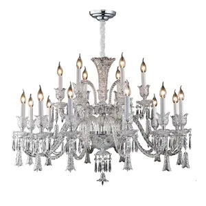 Top Grade Crystal Chandelier Lighting Extra Large Full Family Range Hotel Restaurant Foyer Lights For Villa 110v-220v Luxury