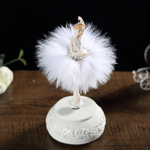 Nouvelle boîte à musique <span class=keywords><strong>de</strong></span> ballerine, jouet <span class=keywords><strong>pour</strong></span> filles, cadeau d'anniversaire, danseuse <span class=keywords><strong>de</strong></span> ballet tournante à manivelle - Product Image 2