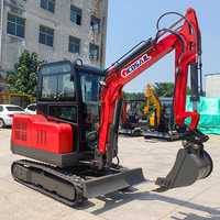 Mini-excavatrice sur chenilles Nicosail certifiée EPA CE de 2 tonnes avec moteur Laidong et moteur Eaton, moment de charge élevé pour l'Europe et les États-Unis