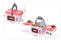 Valise de pique-nique multifonctionnelle, cuisine de jeu, barbecue, valise de cuisine, jouets de cuisine