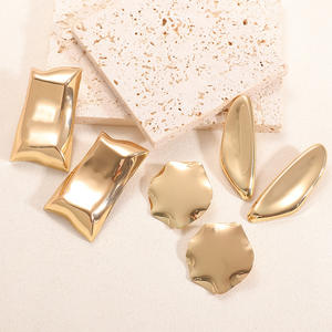 การออกแบบข้ามพรมแดนแบบยูโร-อเมริกันต่างหูแบบย้อนยุครูปทรงเรขาคณิตไม่ปกติใช้ได้ทั้งชายและหญิงส่งตรงจากโรงงาน - Product Image 1