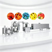 PLC-gestuurde machine voor het produceren en verpakken van vitamine-gevulde gummies met hoge precisie (150-600 kg/uur)