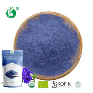 Hot Selling Private Label Biologisch Vlinder Erwtenbloem Poeder Blauw Matcha Poeder