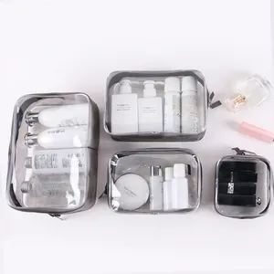 Новое поступление, прозрачный органайзер для макияжа, сумки-тоуты, дорожные сумки для туалетных принадлежностей, прозрачная косметичка из ПВХ