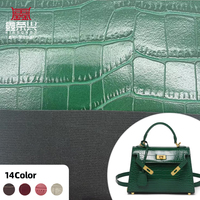 ECO Pu pola simpul bambu buaya kulit sintetis untuk tas dompet sepatu menghias notebook Kasus kain kulit imitasi