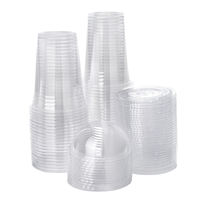Meilleures ventes Promotion spéciale Gobelets d'emballage pour boissons en plastique PET Haute performance Fond plat Impression 8 couleurs
