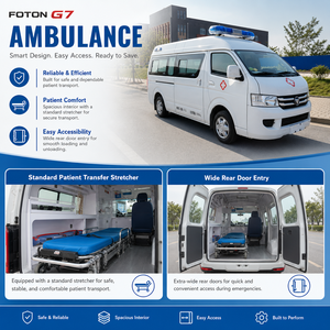 <span class=keywords><strong>Ambulance</strong></span> Foton View G7 de marque supérieure, équipée de soins de vie de pointe, pour le sauvetage hospitalier, manuelle, 4x2 - Product Image 6