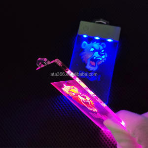 Kartu Nama Retractable Berwarna-warni untuk Karyawan, Tempat Kartu Identitas Kustom, Pameran, Acara Dagang, Badge ID Akrilik LED - Product Image 3