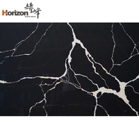 Plan de travail en quartz noir 2026, pierre artificielle aspect quartz et marbre pour cuisine