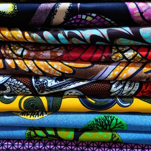 Tissus africains imprimés <span class=keywords><strong>en</strong></span> cire véritable de haute qualité, Pagnes hollandais, Robe <span class=keywords><strong>africaine</strong></span>, 100% Polyester, 6 yards, <span class=keywords><strong>Pagne</strong></span> Ankara - Product Image 5