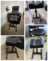 Tabouret de pédicure réglable en hauteur pour technicien SPA, tabouret de beauté antidérapant pour salon SPA