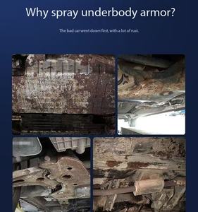 संवो रबराइज्ड अंडरबॉडी जंग सुरक्षा कार केयर अंडरकोट पेंट स्प्रे के लिए रेज़। - Product Image 2