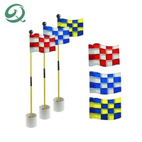 Ventes directes usine – Ensemble de marques de trou de golf portables et durables avec logo personnalisé, en plastique et nylon, pour parcours de golf et marqueur de putting green
