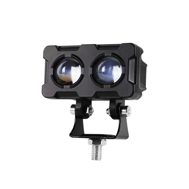 Wholesale Super Bright Auxiliary Spotlight High Low Beam Dual Color Fog Light Projector Lens Mini Motorcycle Driving Lights